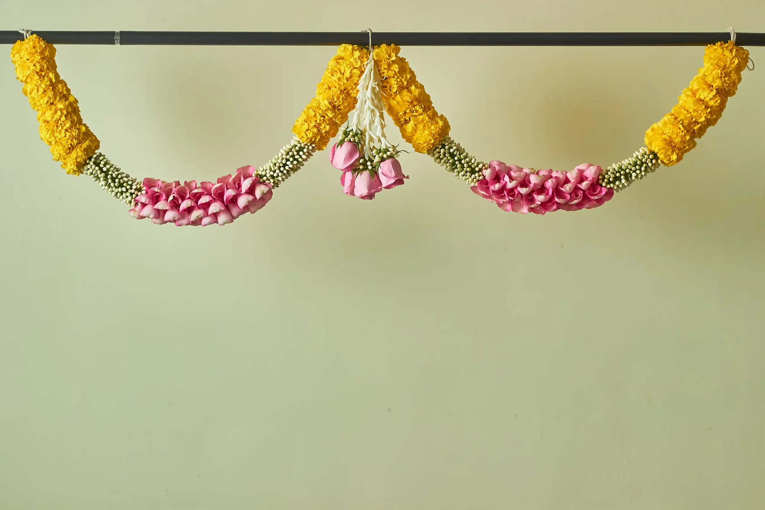Festive Yellow Pink Toran 3 Festive Yellow Pink Toran - Image 3