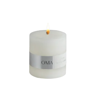 Oma Pillar Candle - White - Image 2